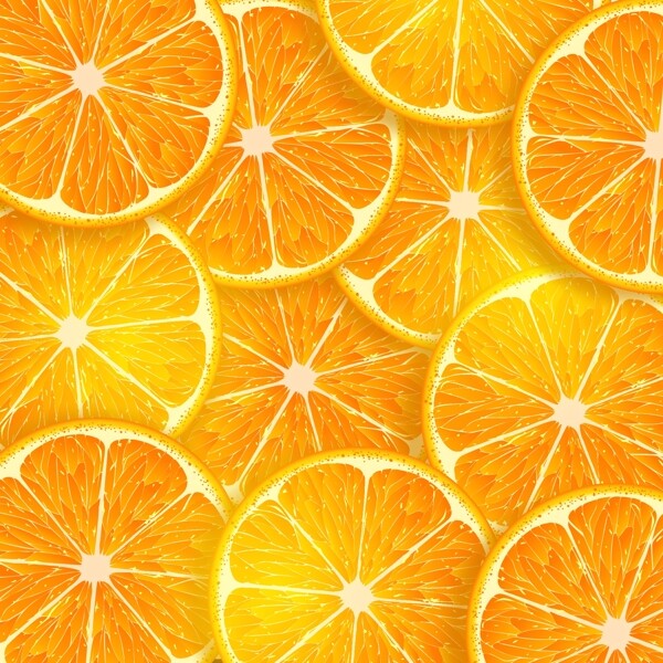矢量切片橙子图片