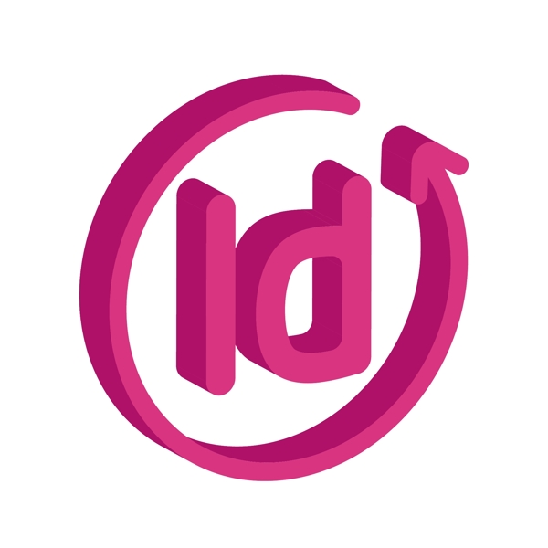 ID软件粉色设计师简历小图标
