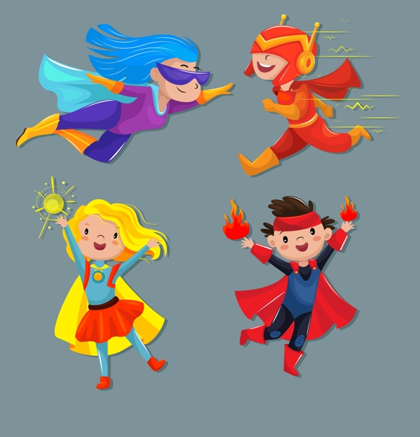 卡通超级英雄儿童装扮