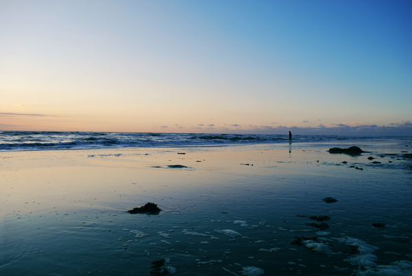 夕阳海景图片