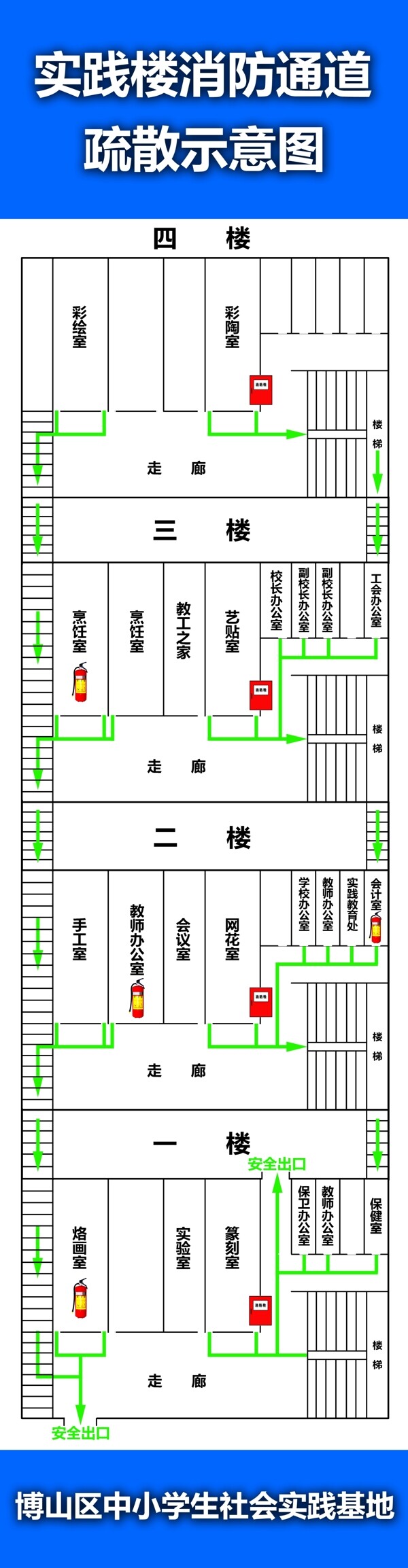 楼层及逃生通道示意图图片