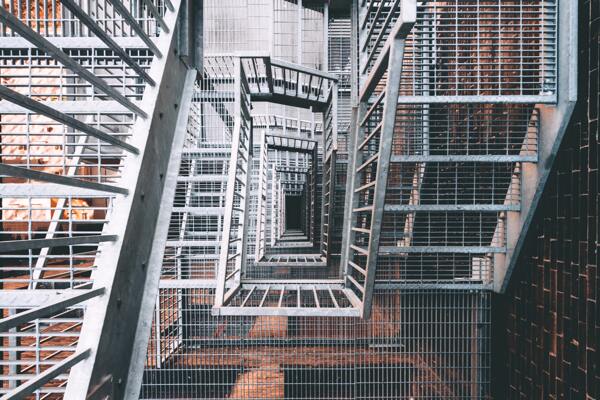 钢梯建筑摄影