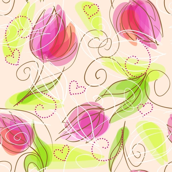 墙纸花卉设计图片