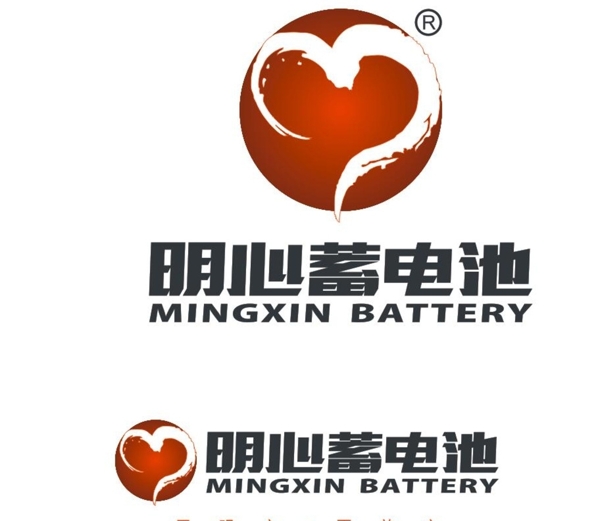 明心蓄电池logo