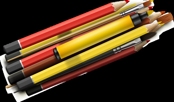 彩色铅笔元素