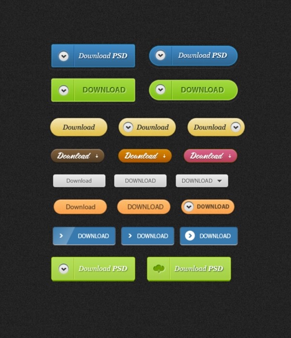 各式图标按钮app设计