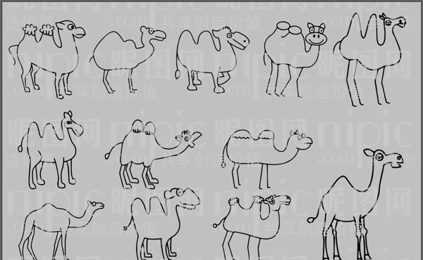 骆驼卡通