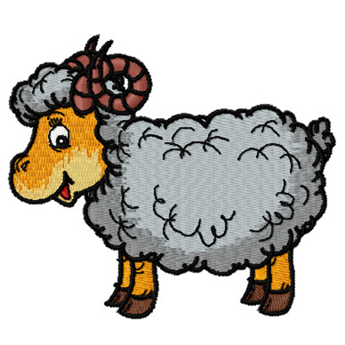 绣花绵羊免费素材