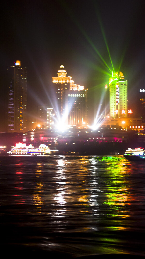 重庆夜景朝天门码头图片