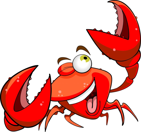 螃蟹卡通动物图片