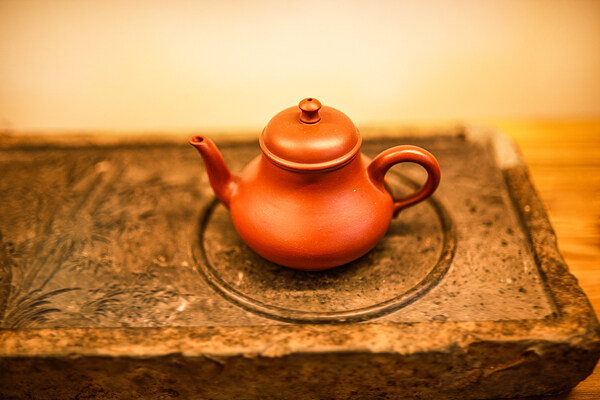 复古色调茶具摄影图片