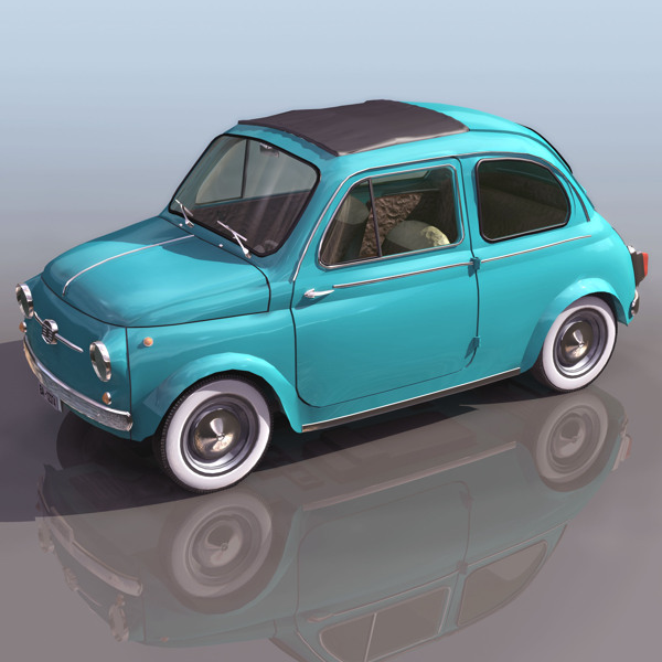 FIAT5小轿车模型034