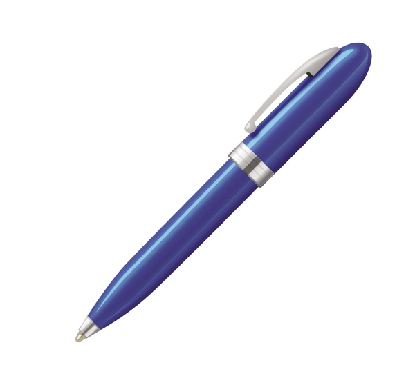 蓝墨水笔