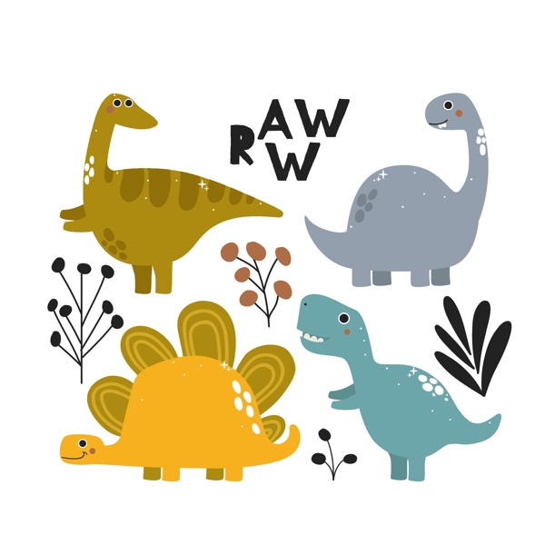 恐龙鳄鱼卡通儿童壁纸