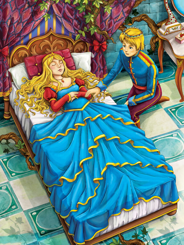 卡通白雪公主和王子图片