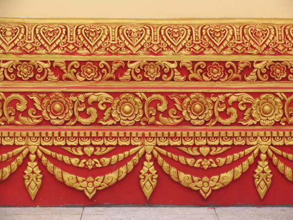 佛寺装饰花纹图片