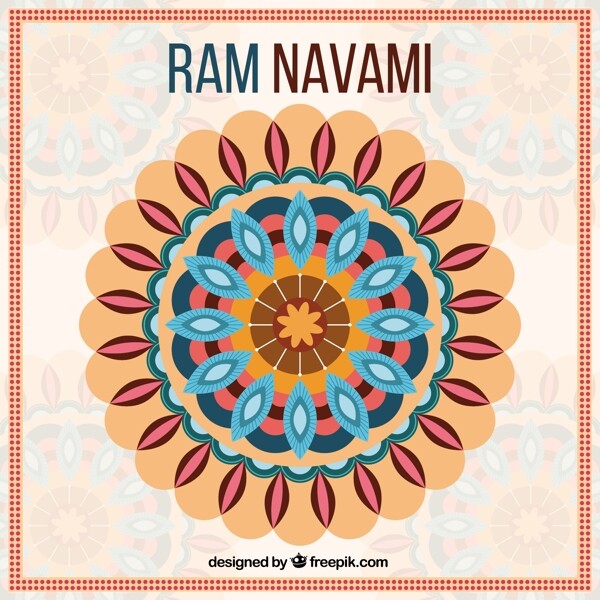RAMnavami背景的几何图形