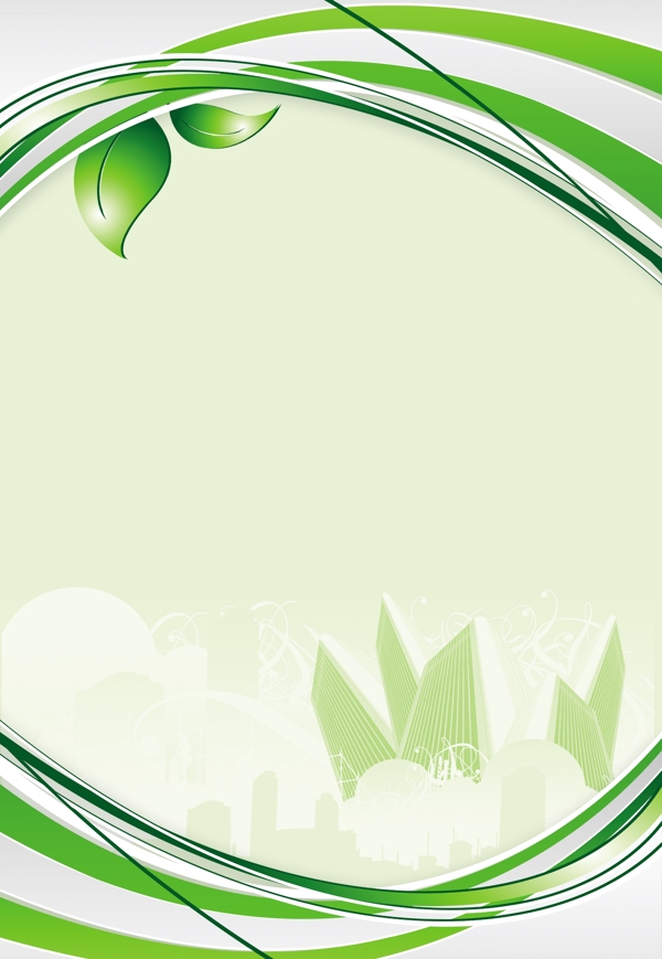 绿色藤蔓展板背景图片