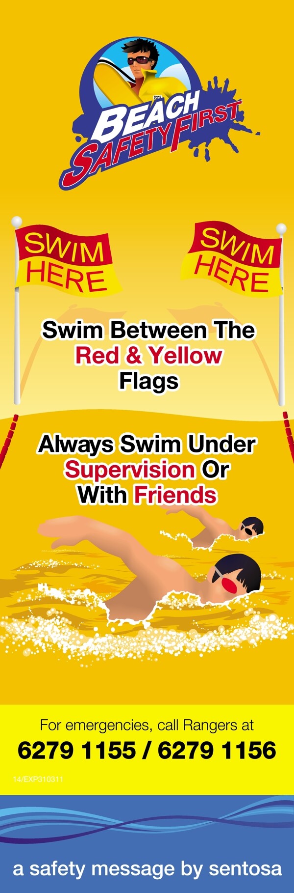 游泳注意红黄旗帜图片