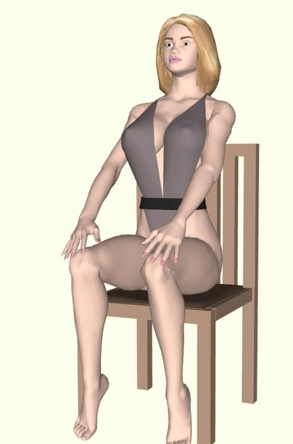 坐椅子的女人