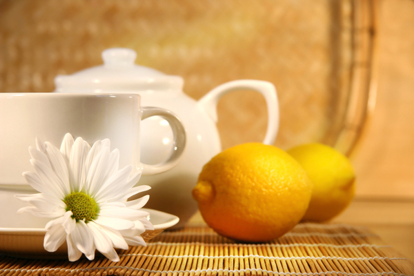 茶杯与柠檬图片图片