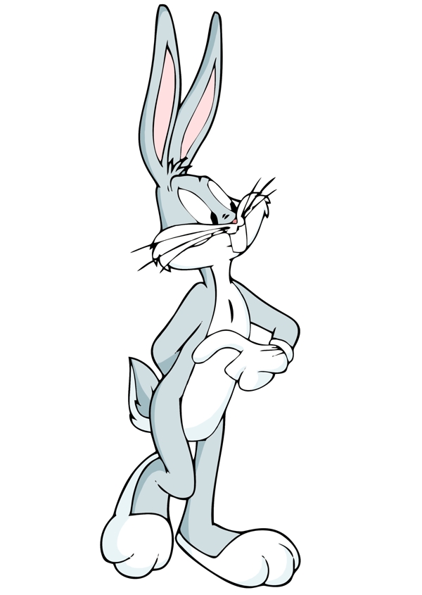 兔八哥动漫角色手绘
