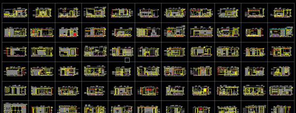 100多种CAD客厅