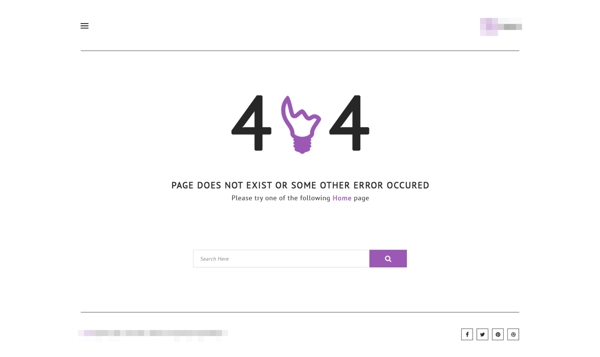 大气精美的购物商城网站之404错误界面