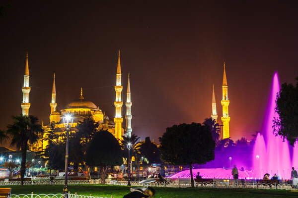 清真寺夜景