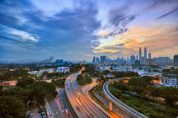 美丽城市风景图片