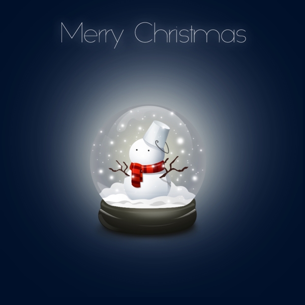 圣诞雪人玻璃球图片