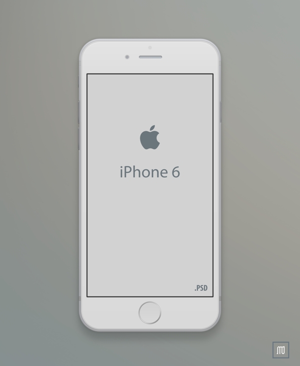 手机白色苹果6界面素材