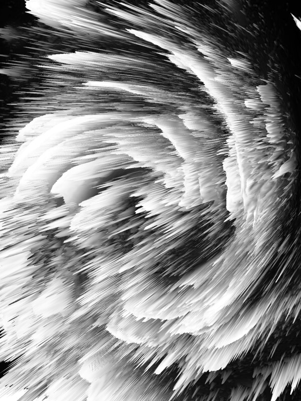 纯原创黑白漩涡抽象质感H背景