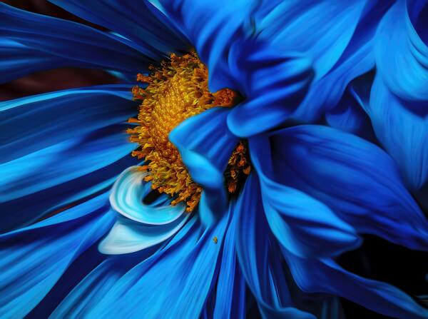 蓝色花