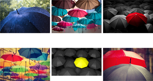 彩色的伞