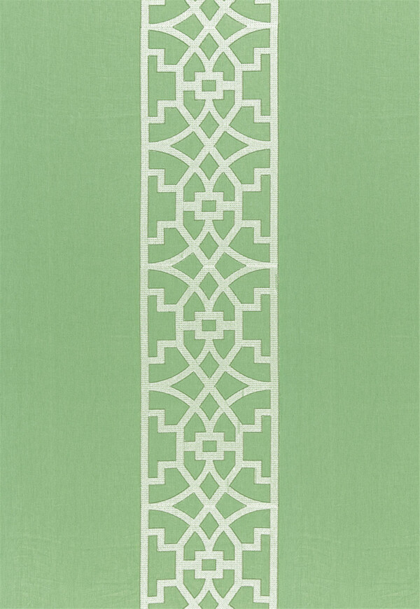 浅绿色花纹布艺壁纸图片