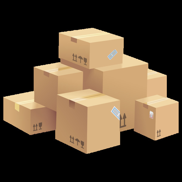 运输包裹包装箱元素