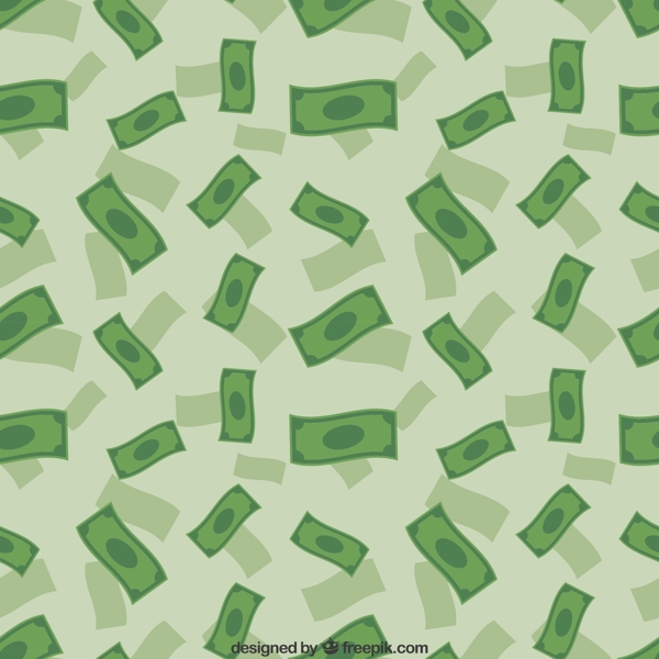 绿色纸币无缝背景矢量素材