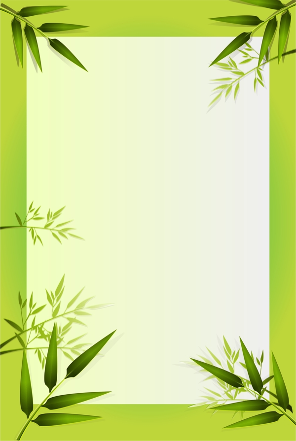 矢量端午节粽子主图专题海报小元素竹子背景