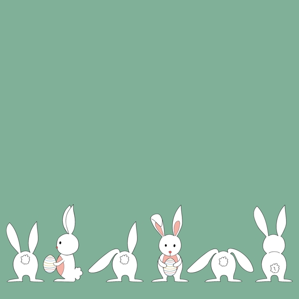 可爱卡通小白兔系列
