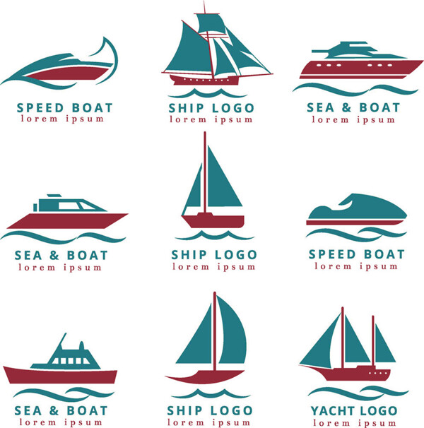 帆船标志图片