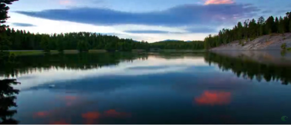 湖面风光美景高清实拍视频素材
