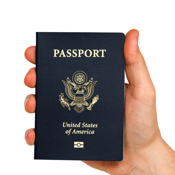 拿美国护照的手图片