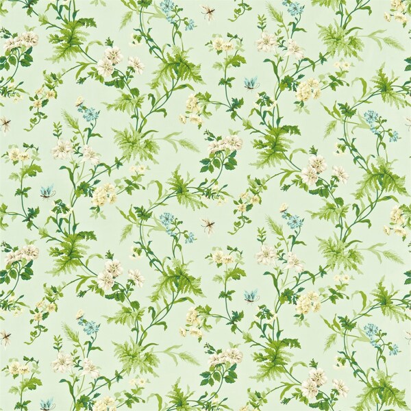 绿色花纹布纹壁纸图片