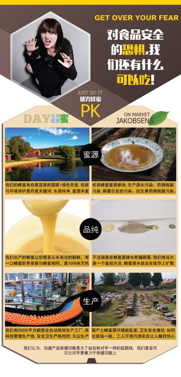 pk图蜜蜂PK对比图蜂糖对比图