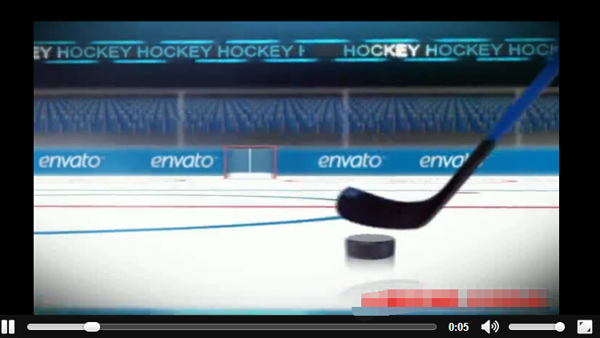 曲棍球体育运动项目电视包装片头AE模板