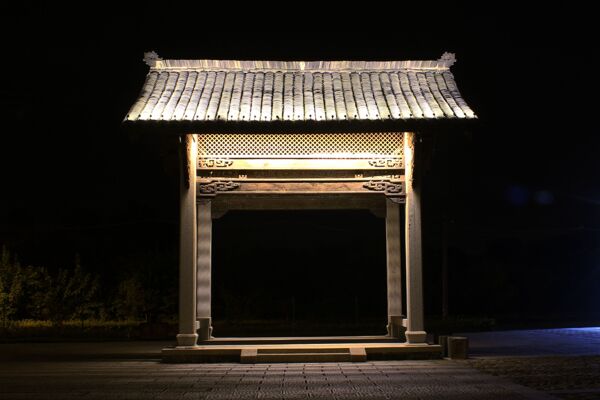 古镇夜景图片