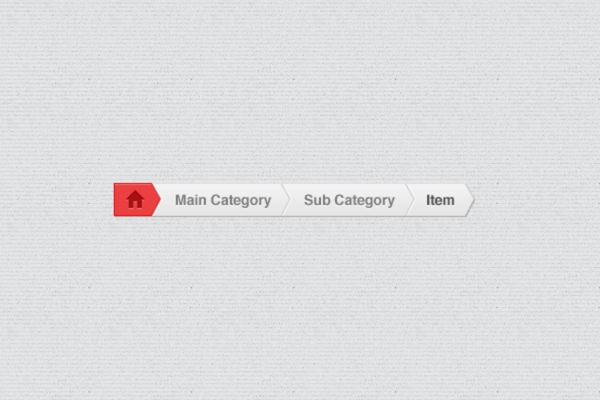 网页ui导航面包屑设计