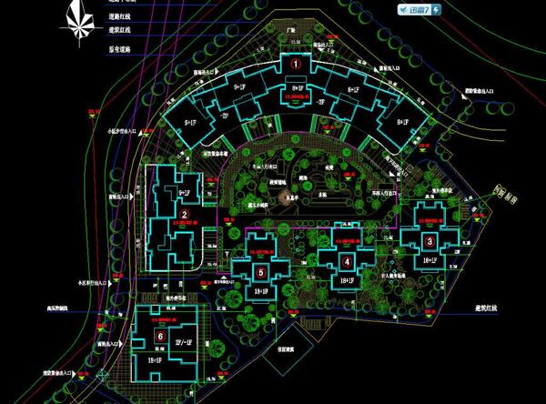 小区规划多层小区
