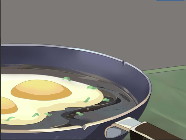平底锅煎鸡蛋